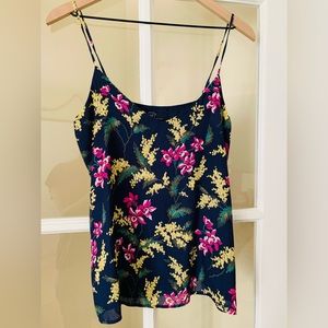Gap flowery spaghetti strap tank /camisole
